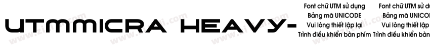 UTMMicra Heavy字体转换